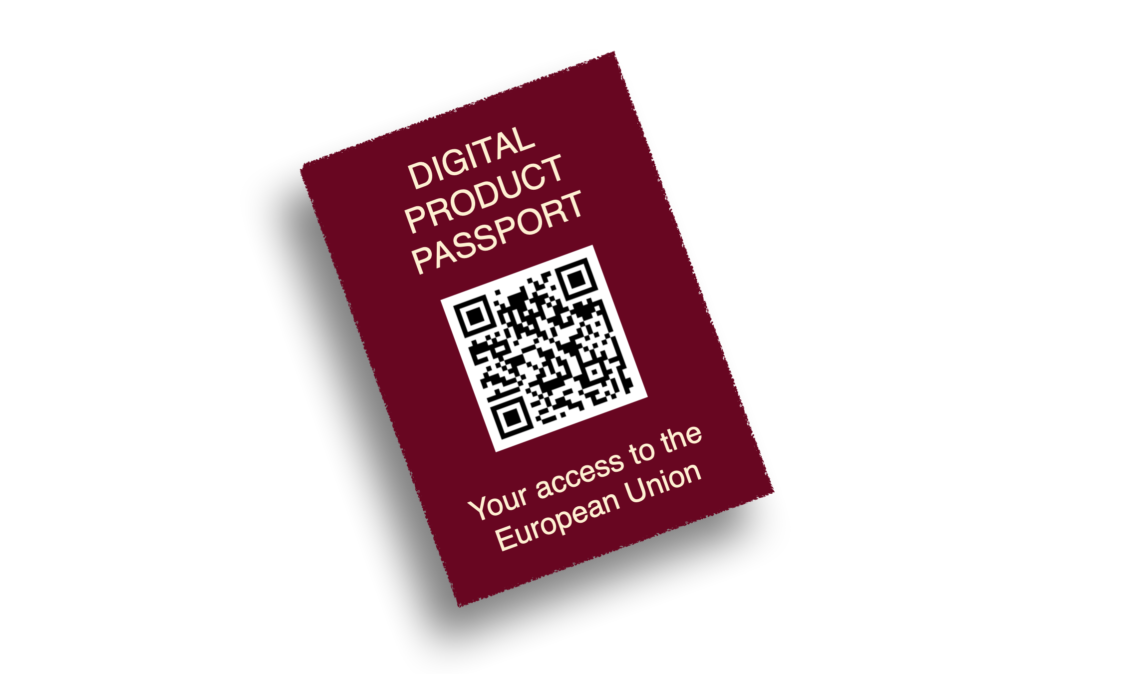 Picture EU digital product passport with QR-code